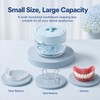 Retainer Cleaner Case, Retainer Case for Women Teen Girls, 3-in-1
