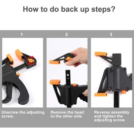 Woodworking Clamp Set 4 inch/100mm,Quick Grip Clamps, Ratchet Bar Clamps, One Handed Bar Clamp, Ideal for Fast and Easy Clamping Applications for DIY Woodworking Projects (4 Pack)