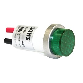 Suns IL4E-120E-G-U6 LED 1/2" Green Indicator Light Raised 120V Wire Ideal