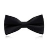 NECOTIA Men's Bow Tie, Stylish, Single Bowtie, Black, Plain, Wedding,