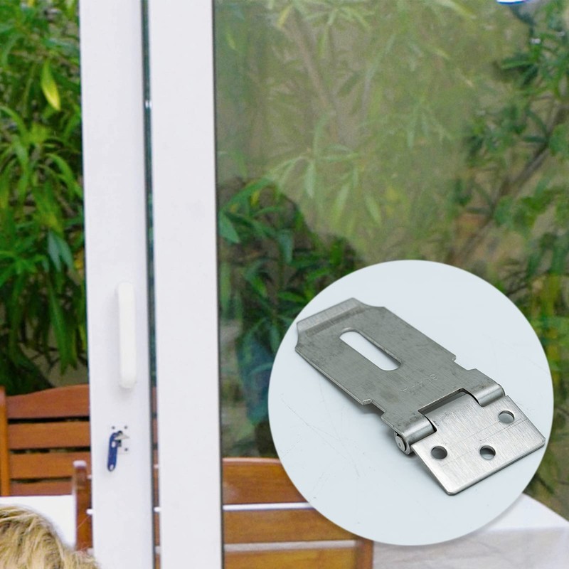 Door Padlock Hasp,Door Lock,Shed Lock,3 inch Stainless Steel Hasp and