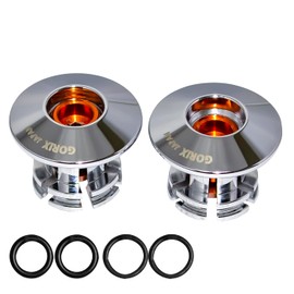 GORIX (GX-CAPt78) Bicycle Bar End Cap, CNC Machined, Ultra Lightweight, Platinum Color, Bar End Plug, Stylish, Ultra Lightweight, Bar Tape Cap, End Cap, Road Bike Accessories