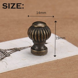 TogtherKings Vintage Drawer Handles, Pack of 12 Furniture Knobs, Antique Bronze Round Handle, Dresser Knobs, Furniture Handle, with Screw, Knob for Cupboard, Kitchen, Knobs for Drawers, for Cupboard,