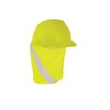 Kishigo 2808 Polyester Hard Hat Nape Protector, Lime