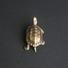 TEAMWILL 1PC Brass Vintage Turtle Figurine Statue Home Ornaments Animal