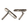 Infinity Decor Satin Nickel Knurled Euro Lever Lock Door Handle