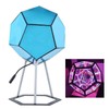 Dodecahedron Gaming Light, Cool RGBW LED Table Lamp with Stand