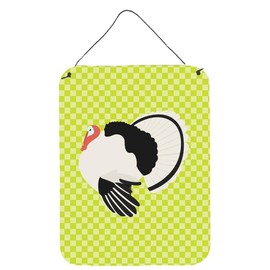 Caroline's Treasures BB7814DS1216 Royal Palm Turkey Green Wall or Door Hanging Prints Aluminum Metal Sign Kitchen Wall Bar Bathroom Plaque Home Decor Front Door Plaque, 12x16, Multicolor