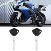 SG Store 2 x Motorcycle Key Blank Uncut Blade Compatible