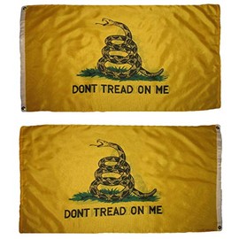 JumpingLight 3x5 Gadsden Dont Tread on Me Heavy Duty Double Sided 3ply (with Liner) Grommets - Quality Flags