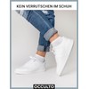 Occulto Men's Trainer Socks Pack of 10 (Model: Johannes), White,