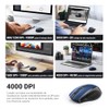 UGREEN Silencioso Mouse Inalámbrico 2.4 GHz con Receptor USB, 15M