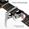 Aroma Professional Guitar Capo Trigger Tension Adjustable with Guitar Bridge