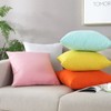 Gyulin 2 Pack Home Decorative 100% Cotton Canvas Square Solid