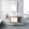 Bathroom Wall Cabinet with One Mirror Single Door Multipurpose Storage
