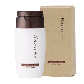 Sunscreen SPF24 PA++ UV Skin Care Milk, Non-Chemical, UV Absorber Free, Face & Whole Body, Makeup Base, Milky Lotion, Organic, Neo-Natural, 1.0 fl oz (30 ml)