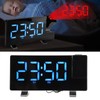 Digital Alarm Clock 180° Projection On Ceiling Wall USB Powered