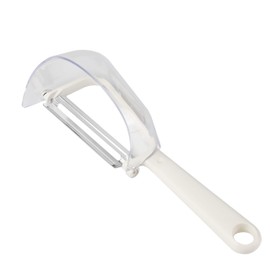 PEARL METAL CC-1218 White Cabbage Peeler, White Length 9.1 x Width 3.1 x Height 3.3 inches (23 x 8 x 8.5 cm), Splash Prevention Cabbage Peeler