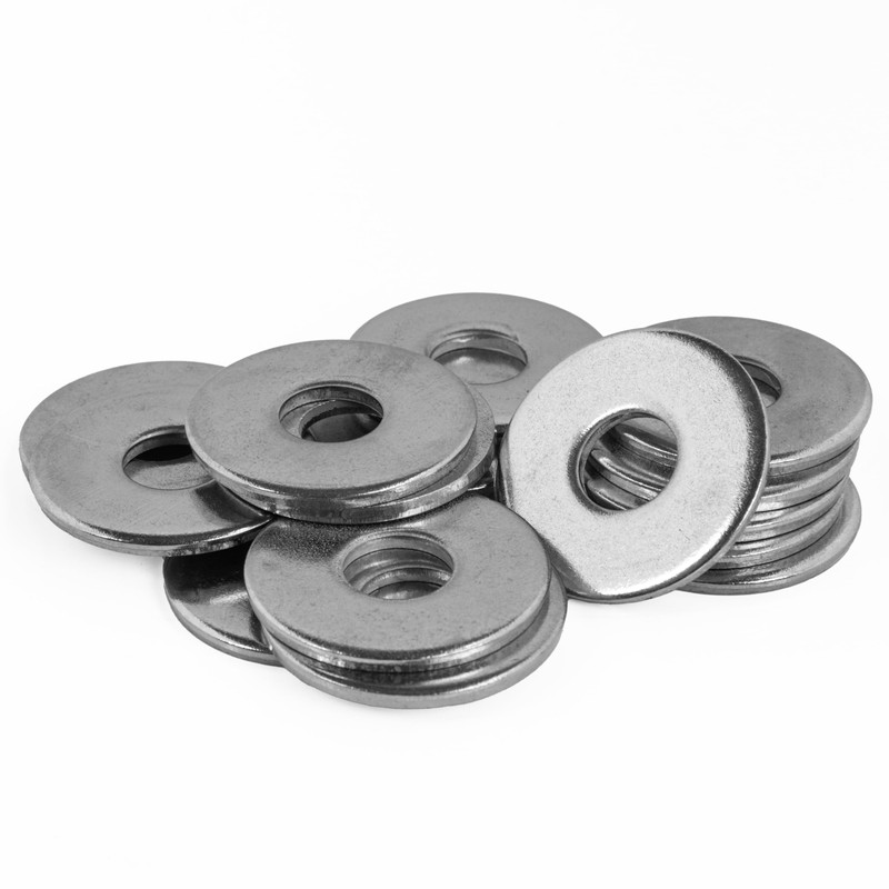 Topnorm24 Unterlegscheiben Edelstahl M6-10 Stck V2A Karosseriescheiben, rostfreie breite U-