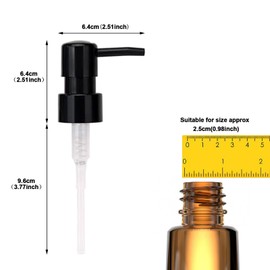 GINZER 2pcs Soap Dispenser Pump Head，Standard Soap Dispenser Replacement Pump Head-Black