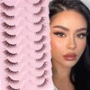 Glowing Win Half Eyelashes, Natural Artificial Eyelashes, 10 Pairs, Cat