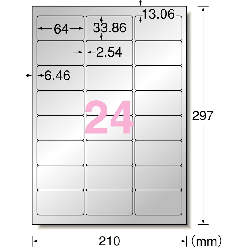 A-One 31058 Outdoor Labels, Silver Matte, 24 Sides, 5 Sheets