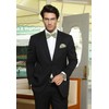 HISDERN Bow Tie with Pocket Square for Men Plain Adjustable