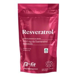 B-fit | Resveratrol | 120 Capsulas | 1200mg | 60 Porciones Sabor Sin sabor
