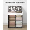 SONGMICS Laundry Hamper with Lid, 23.8 Gallon (90 L) Synthetic