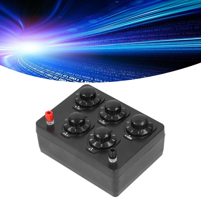 Variable Resistors, Abs Adjustable Decade Resistance Box with Connecting Wire
