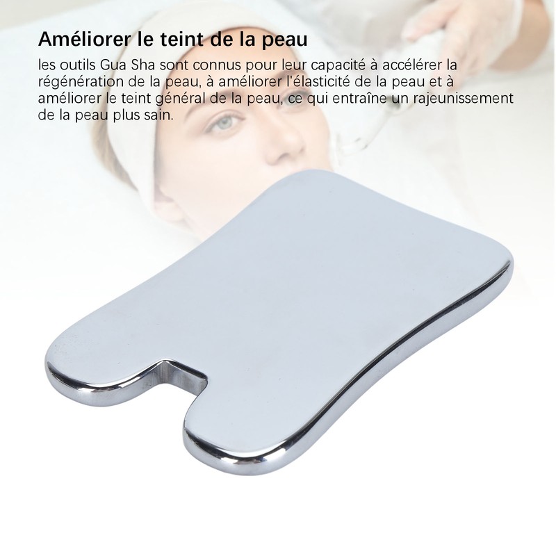 80x50x6mm Concave Shape Terahertz Gua Sha Facial Tool Guasha Board