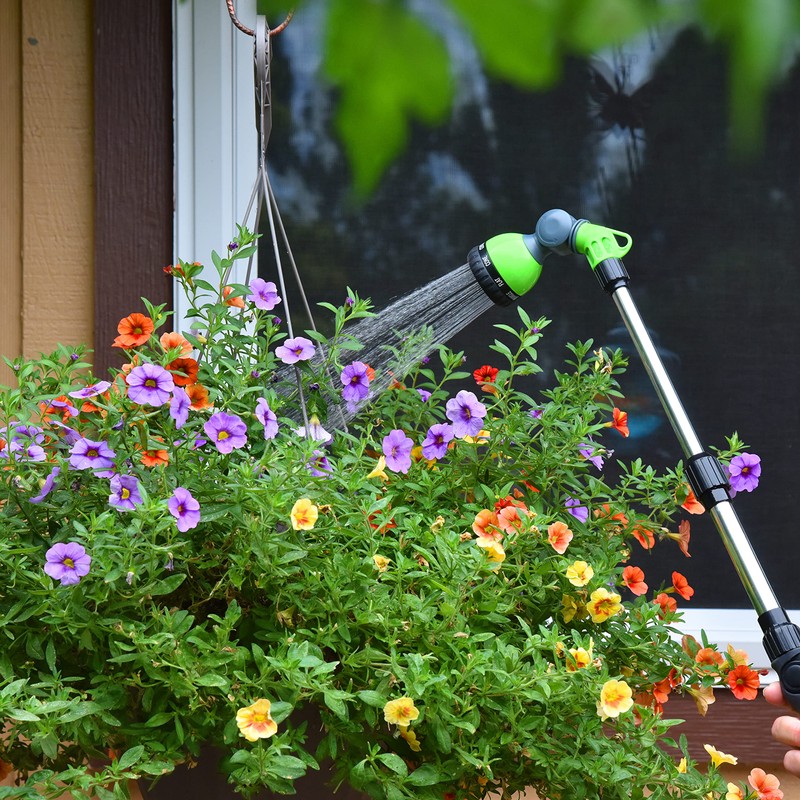 Watering Wand 18"- 24", Zinc Alloy Handle, Stainless Steel Tube,