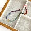 DOLLESS Natural Stone Beaded Necklace Handmade Colorful Boho Beads Charm