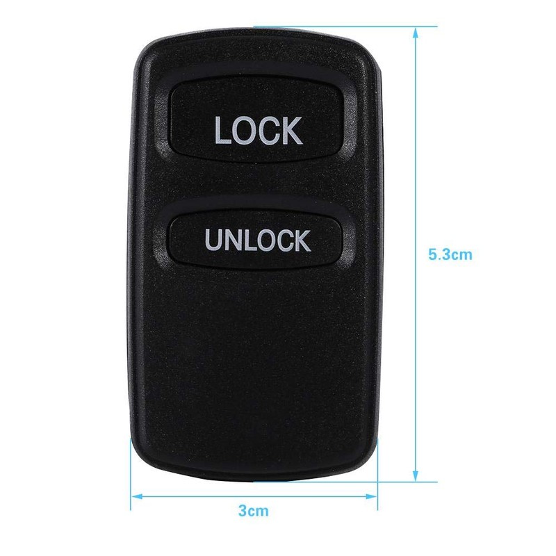 Shell clave, control remoto 2 botones Auto Car Key Fob