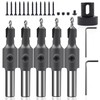 5 Piece Countersink Drill Bit Set for Wood 5/16 Inch