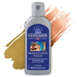 Goddard’s Copper & Brass Polish, Copper Cleaner & Brass Cleaner for Long-Lasting Shine, Metal Polish for Pewter, Chrome & More, Metal Polishing Compound (7oz)