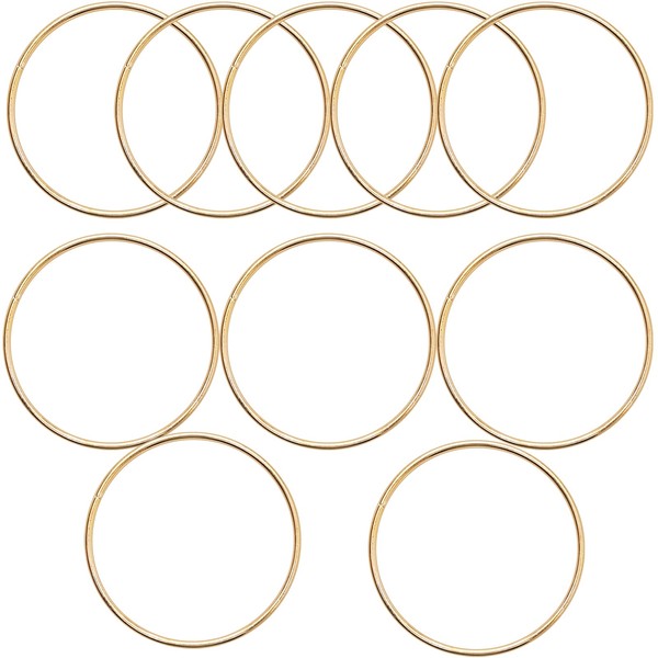 10 anillos de metal de 4 pulgadas para manualidades, macramé
