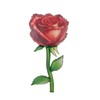 6pcs 38 * 19" Giant Red Rose Balloons Rose Flower