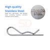 Split Pin R Shaped Retaining Clip Durable Spring Hitch Cotter,