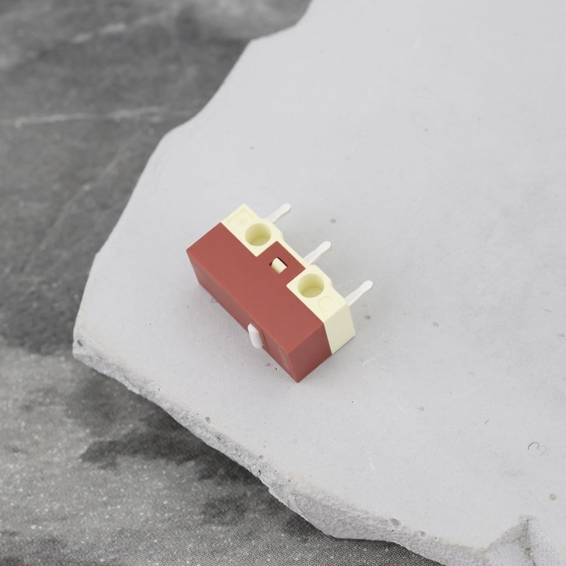 ECSiNG 6pcs Mouse Micro Switches Brown Shell White Dot 10