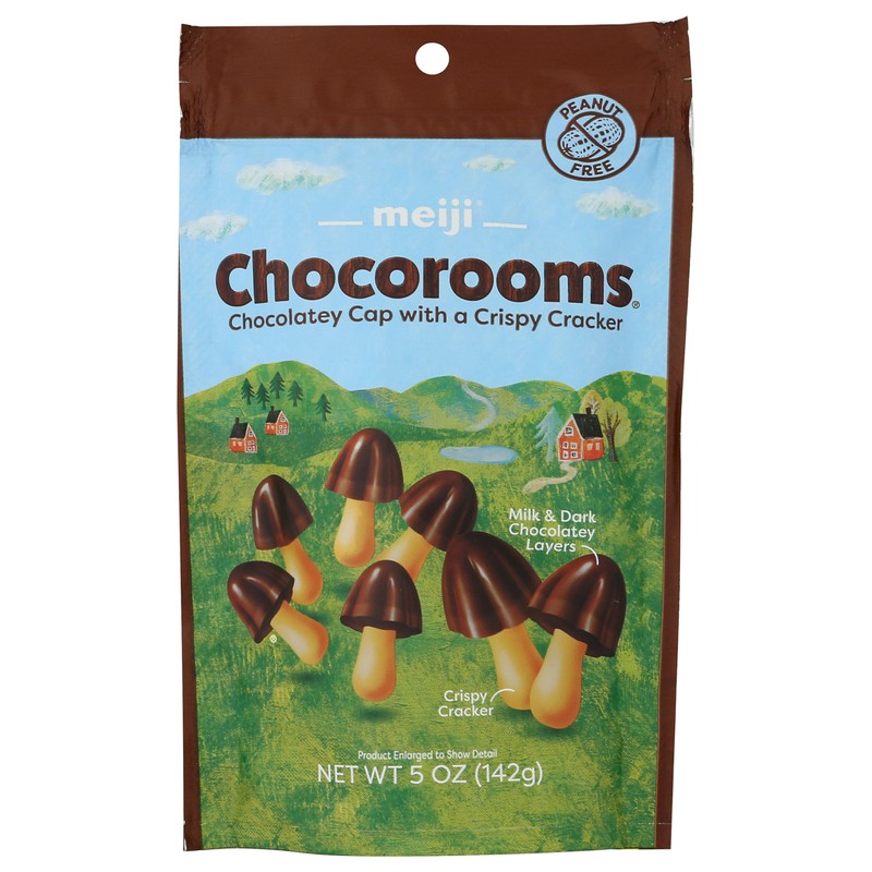 Meiji Chocorooms Crispy Cracker