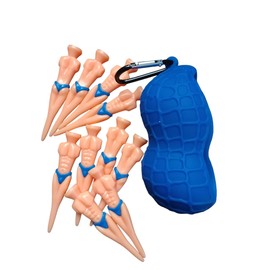 BEAGLE CAT Peanut Golf Ball Case and 10 Macho Mantees Set, Blue, Hanging type