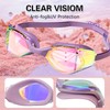 ProudDemon Swimming Goggles with Adjustable Strap, Tinted Lenses, Light Purple