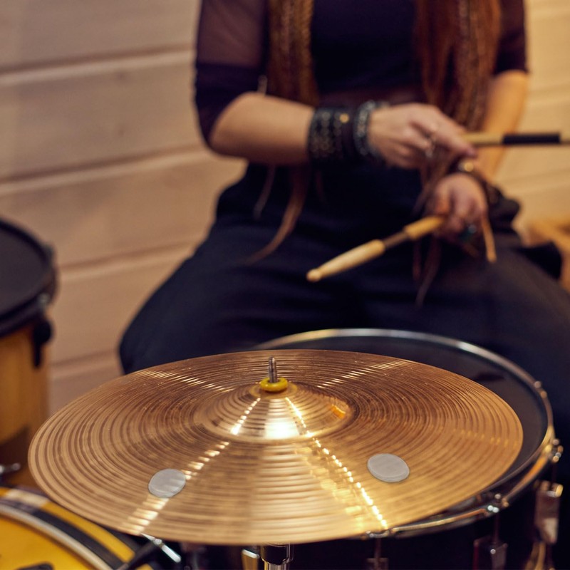 keepdrum Damper Pads Overtone Mute for Drums Skins and Cymbals