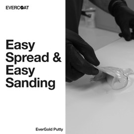 Evercoat EverGold Finishing Putty for Fiberglass, Aluminum, Steel, Sanded Body Filler & More - 30 Fl Oz