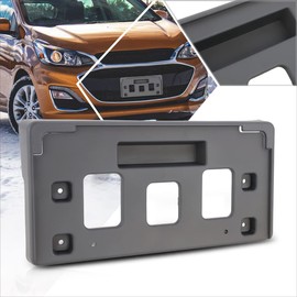 [1 Pack] Car Front License Plate Frames Mounting Bracket Tag Holder Compatible with 17-21 Chevy Spark,Matte Black