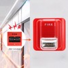 Lancoon Wired Sound and Light Fire Alarm Safety Horn Sound