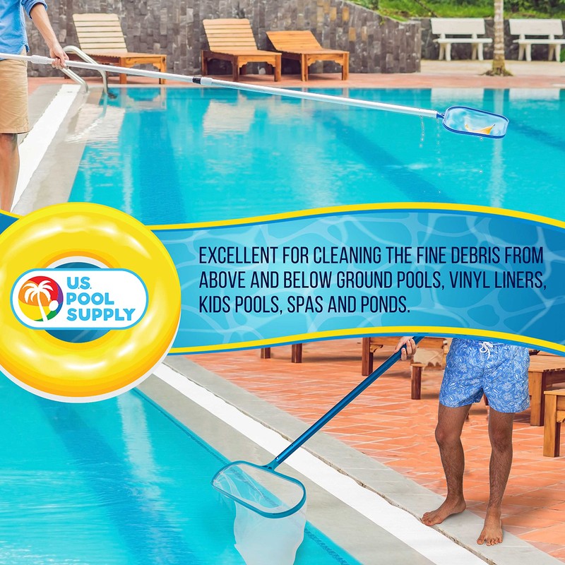 U.S. Pool Supply Professional Swimming Pool Leaf Skimmer Net and