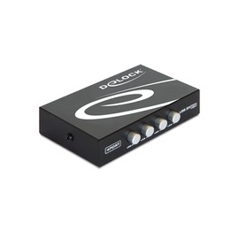 DELOCK 87634 Switch 4-port USB Manual Black