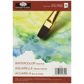 Royal Brush Essentials Watercolor Artist Paper Pad 5"X7"-15 sheets